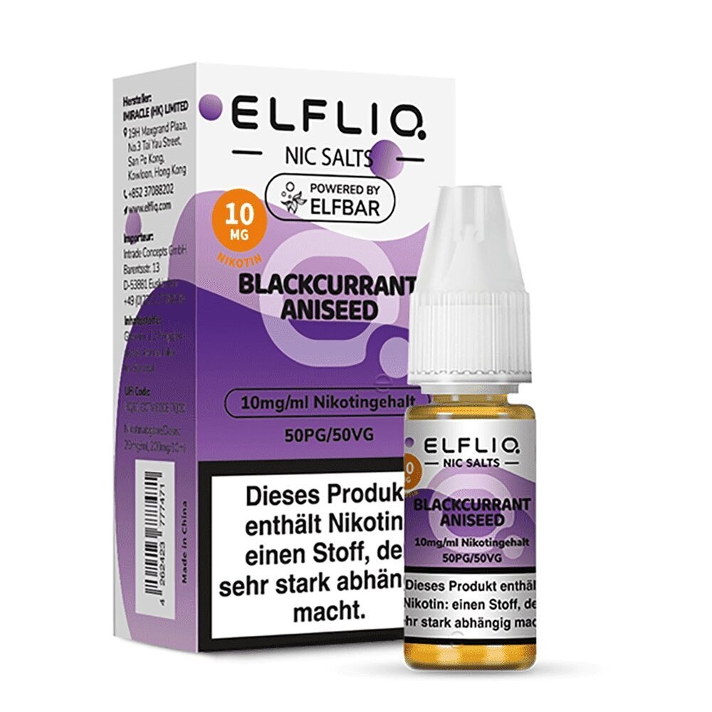 Elfliq Nikotinsalz - Blackcurrant Aniseed