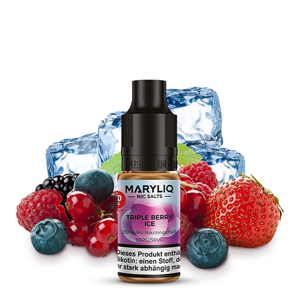 Liquid Maryliq Triple Berry Ice mit 20mg Nikotin von Maryliq by Lost Mary