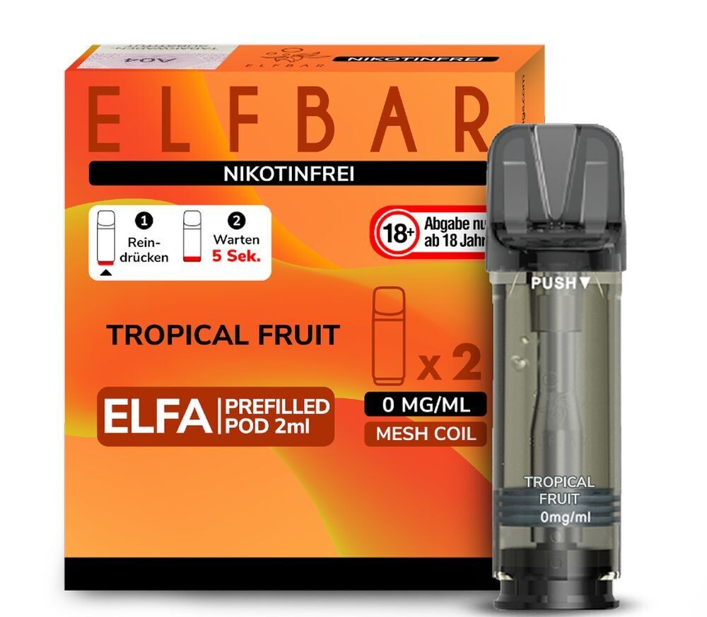 Tropical Fruit ohne Nikotin Elfa Pods von Elf Bar