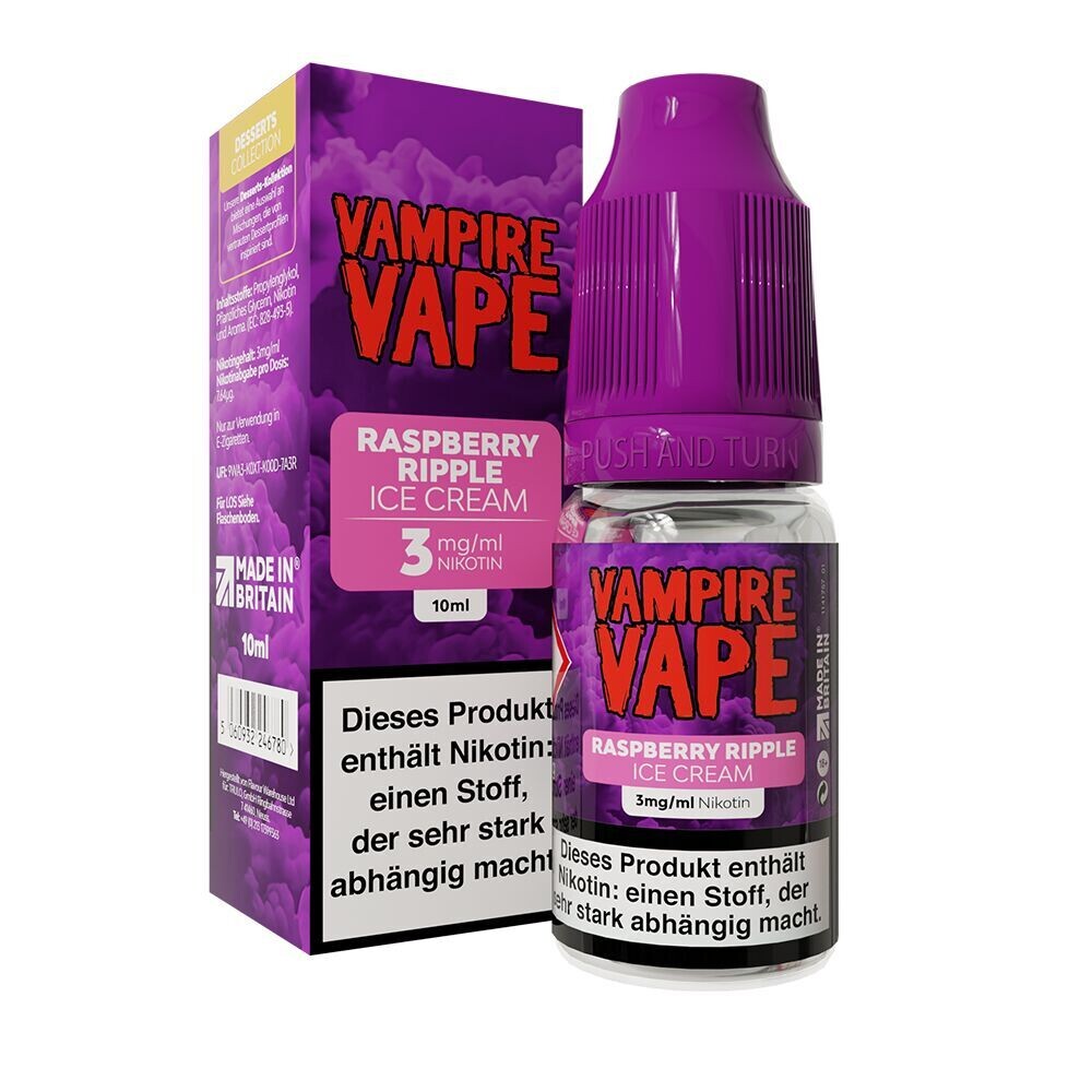Liquid Raspberry Ripple Ice Cream - Vampire Vape