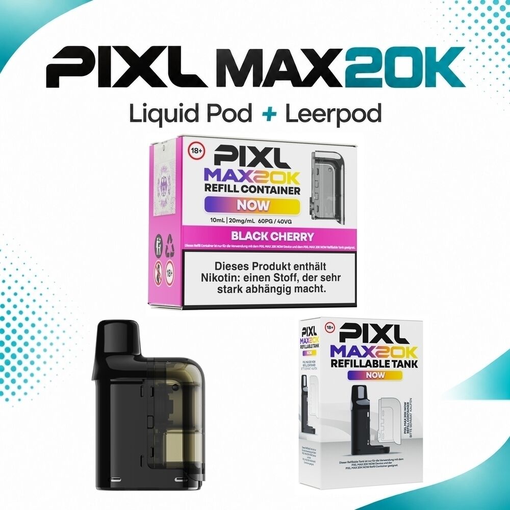 PXL315 Pixl Max 20K Pods - Black Cherry 20mg