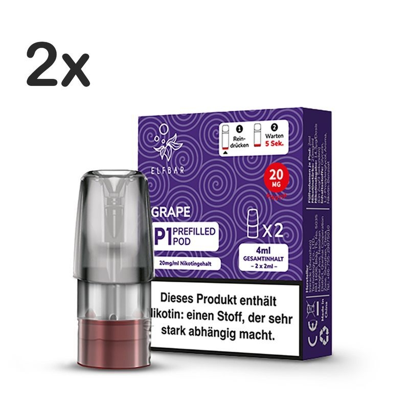 Elfbar Mate 500 P1 Pods - alle Sorten - Mit Nikotin, Kosmetik, Lippenstift