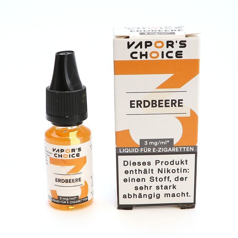 Vapors Choice Liquid Erdbeere 10ml mit 9mg Nikotin