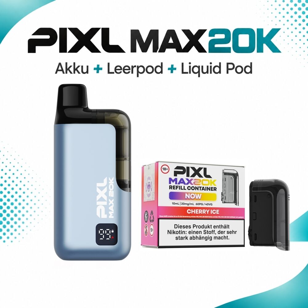 Pixl Max 20K Set - 20mg Nikotinsalz Pixl Max 20K Set - 20mg Nikotinsalz
