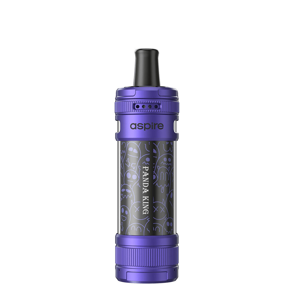 Aspire Magnum Nano - Blue Violet Panda King Aspire Magnum Nano Vape in blau-violett mit Panda King Muster und schwarzem Mundstück.