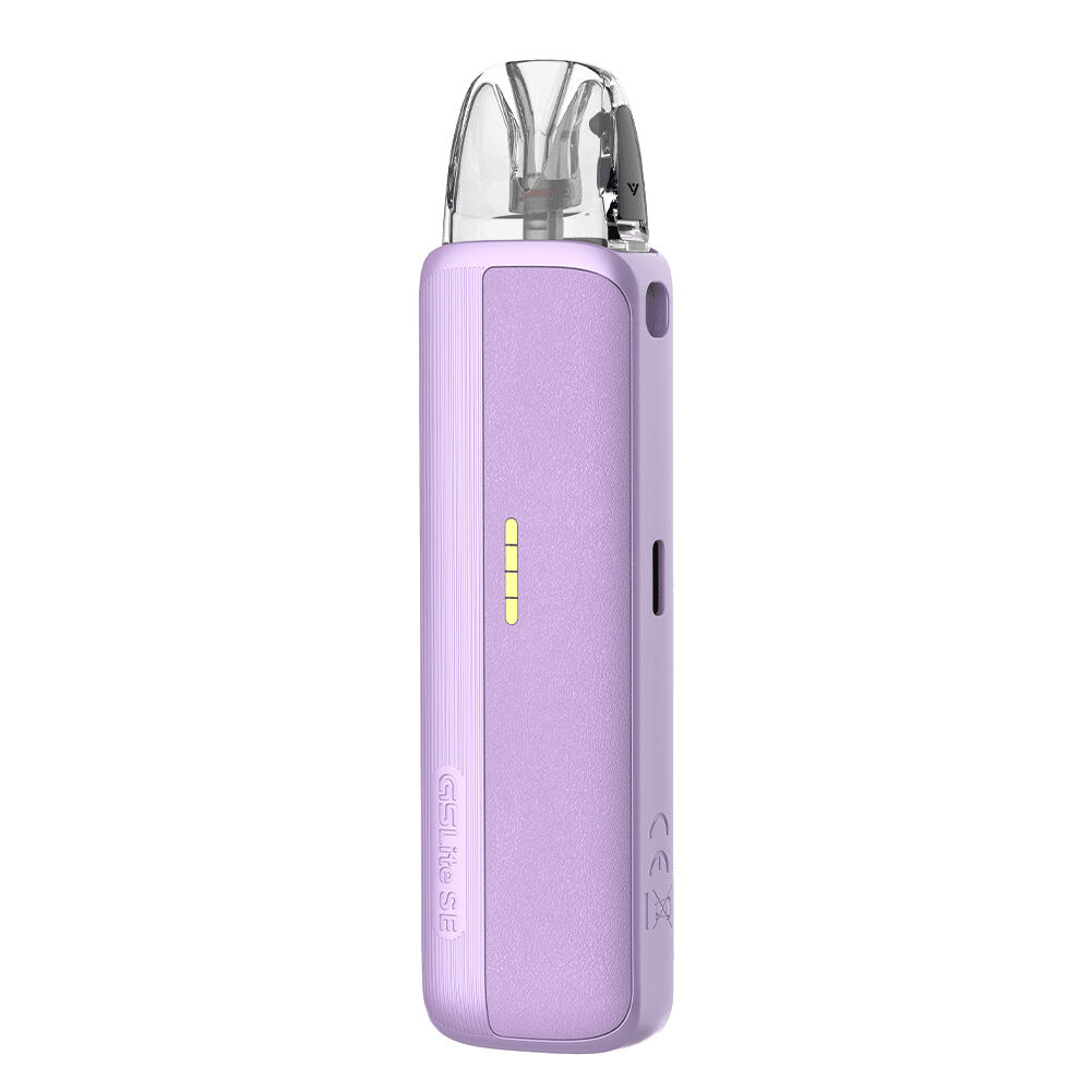 Uwell Caliburn G5 Lite SE Pod Kit Uwell Caliburn G5 Lite SE Pod Kit in lila mit glatter Oberfläche, sichtbarem Tank und leuchtendem LED-Indikator.