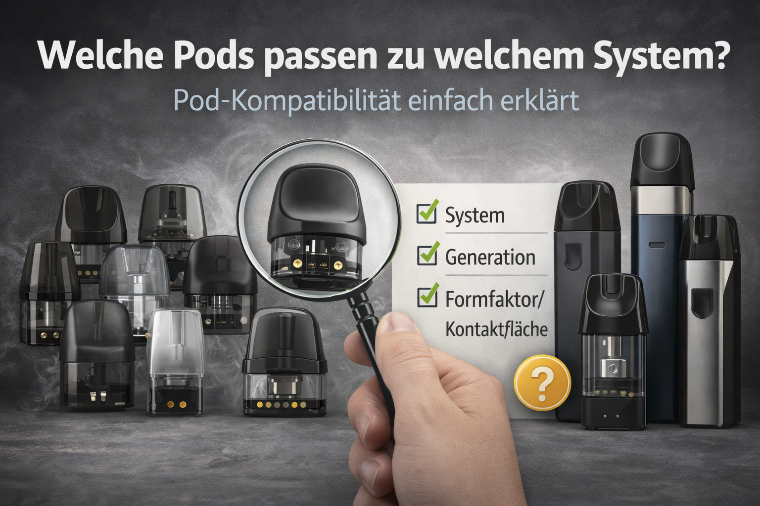 Welche Pods passen zu welchem System? Pod-Kompatibilität einfach erklärt