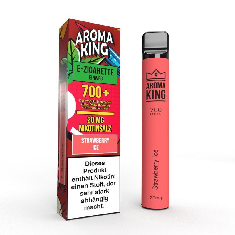 Aroma King Strawberry Ice 20mg Einweg E-Shisha Einweg E-Zigarette