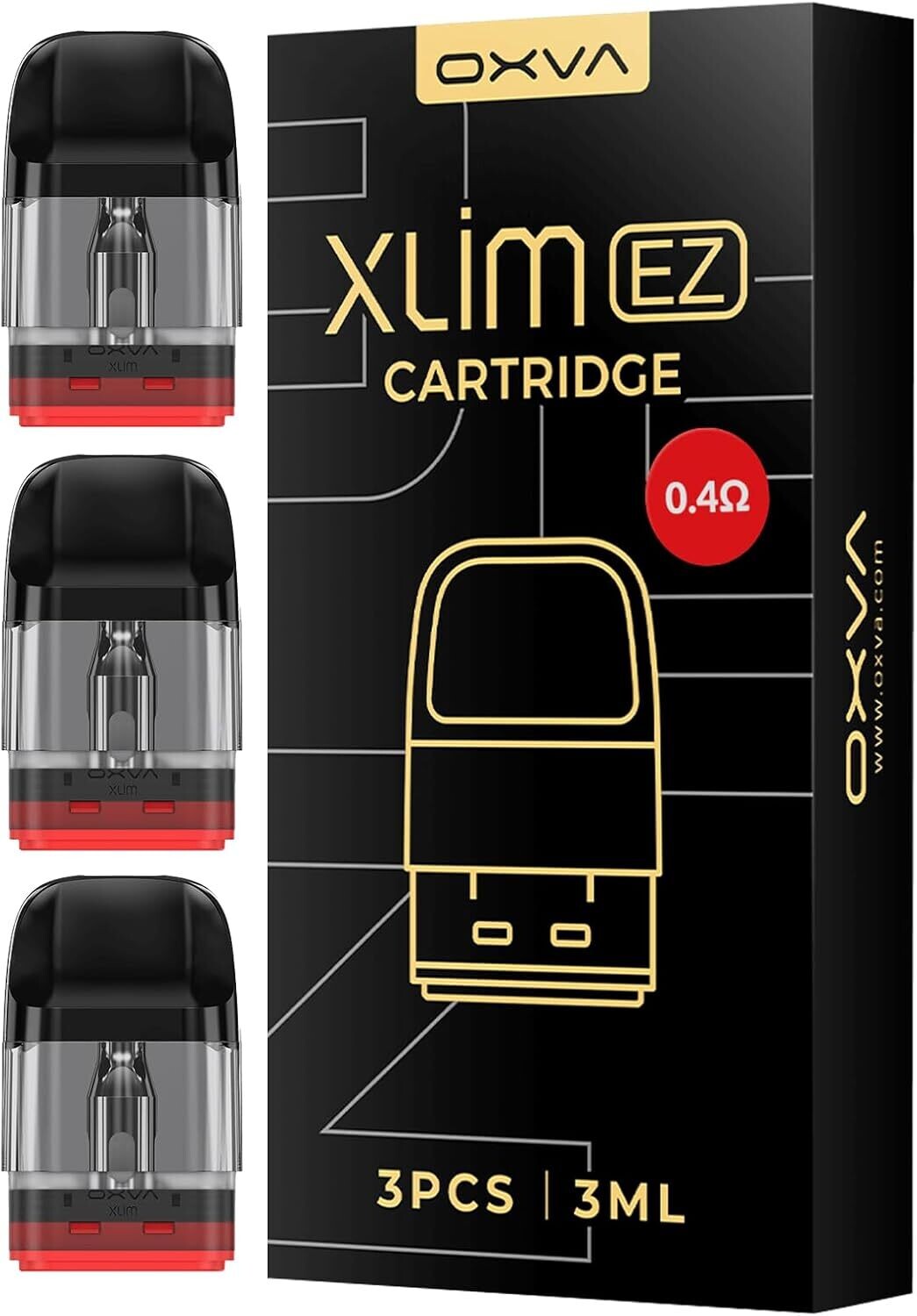 Oxva Xlim EZ Pods mit Coil und einem Widerstand von 0,4 Ohm