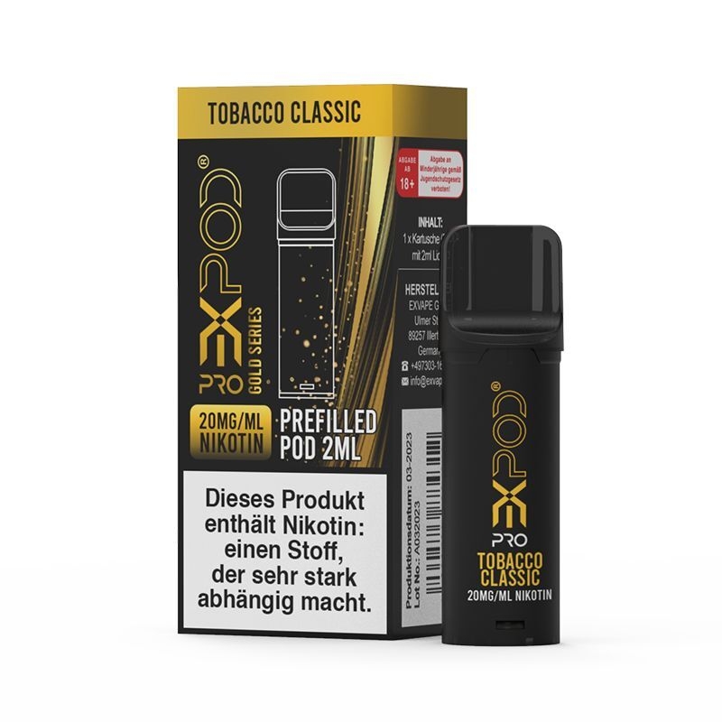 Tobacco Classic mit 20mg Nikotin Expod Pro Pods Tobacco Classic mit 20mg Nikotin Expod Pro Pods