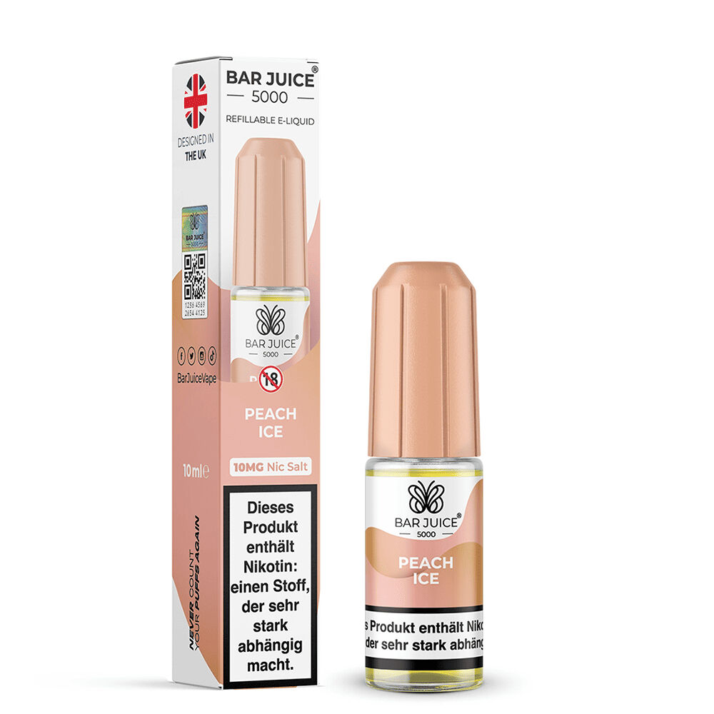 Bar Juice 5000 Nikotinsalz Liquid - Peach Ice Bar Juice 5000 Nikotinsalz Liquid - Peach Ice