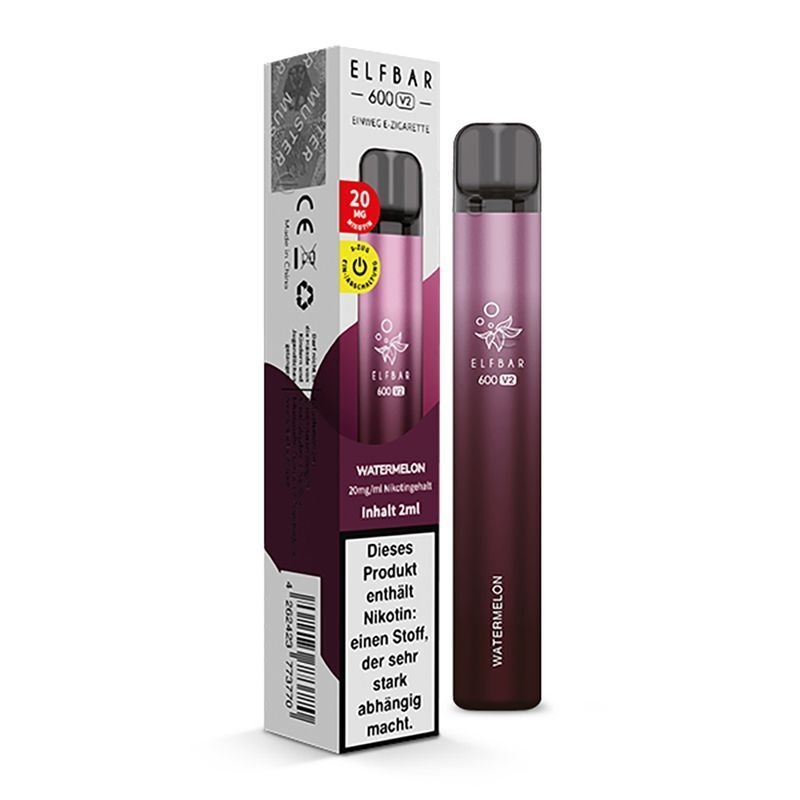 Watermelon mit 20mg Nikotin Elf Bar V2 E-Shisha Watermelon mit 20mg Nikotin Elf Bar V2 E-Shisha