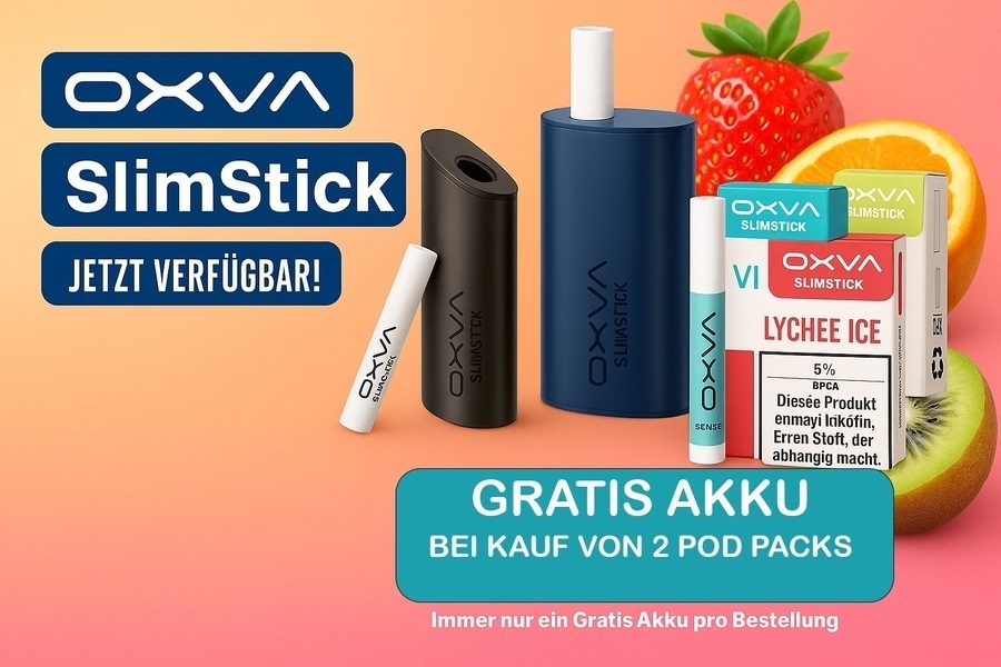 Oxva Slimstick Bannerbild mit 2+1 Aktion