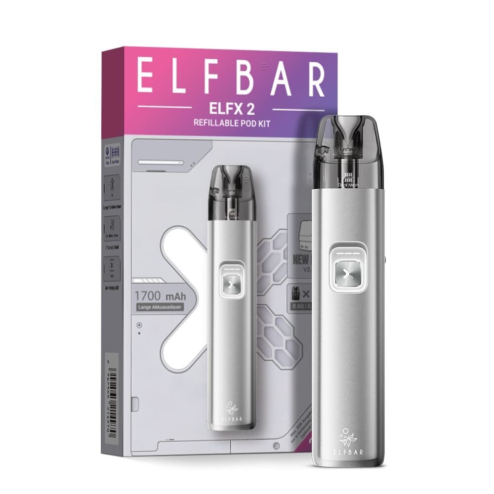 Elfbar Elfx 2 Pod Kit - Titanium Silver