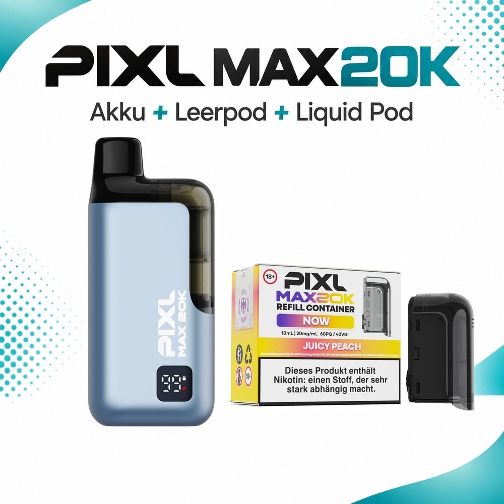Pixl Max 20K Set - 20mg Nikotinsalz Pixl Max 20K Set - 20mg Nikotinsalz