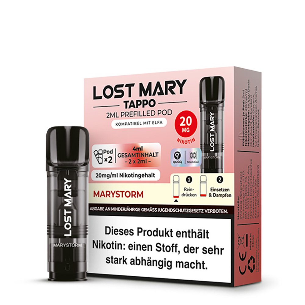 Marystorm 20mg - Lost Mary Tappo Pods Lost Mary Tappo Pods (2 Stück)
