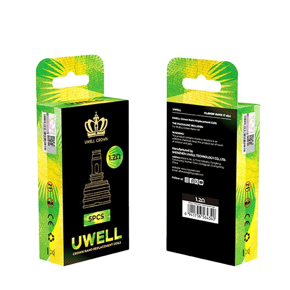 Uwell Crown Nano Verdampferkpfe (Coils) 5er Pack Uwell Crown Nano Verdampferkpfe (Coils) 5er Pack