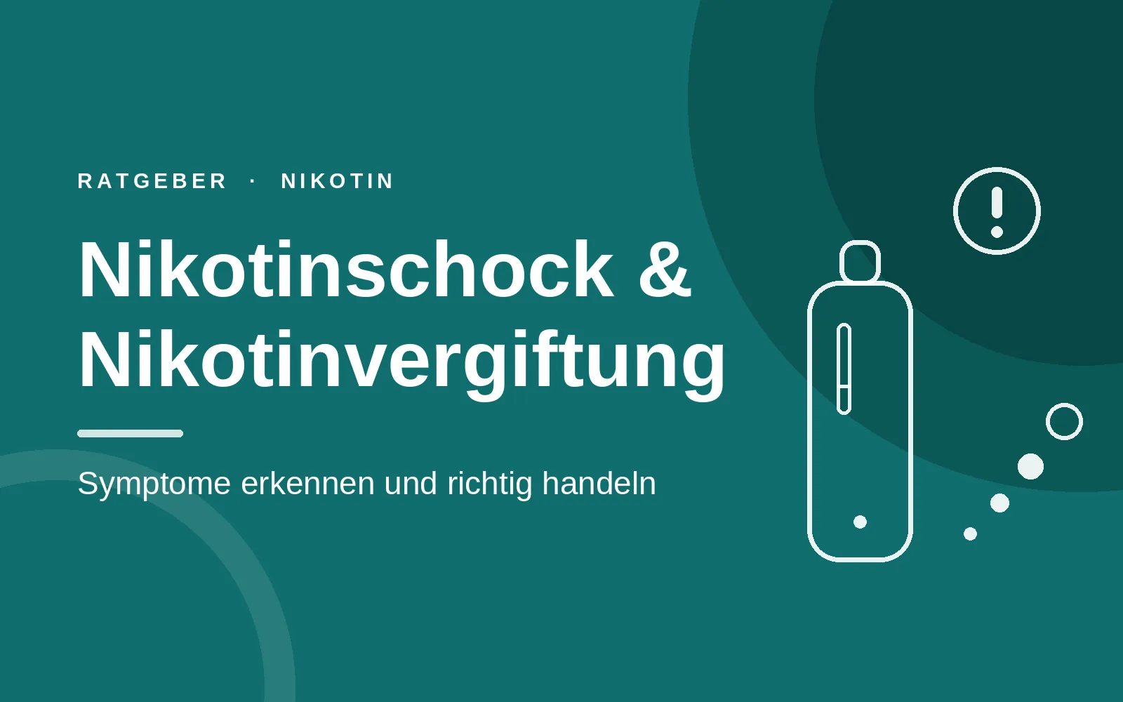 Nikotinschock und Nikotinvergiftung: Symptome erkennen und richtig handeln
