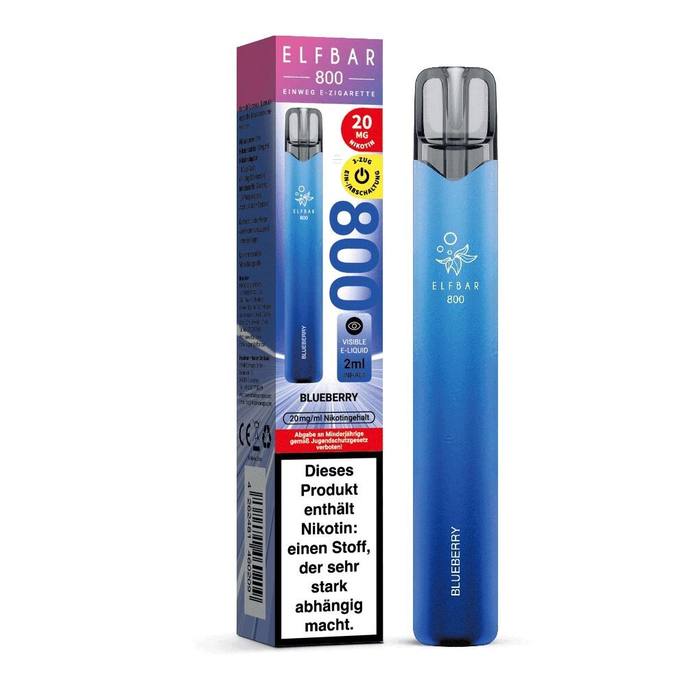 Elfbar 800 - Blueberry 20mg Elfbar 800 Einweg E-Zigarette 20mg