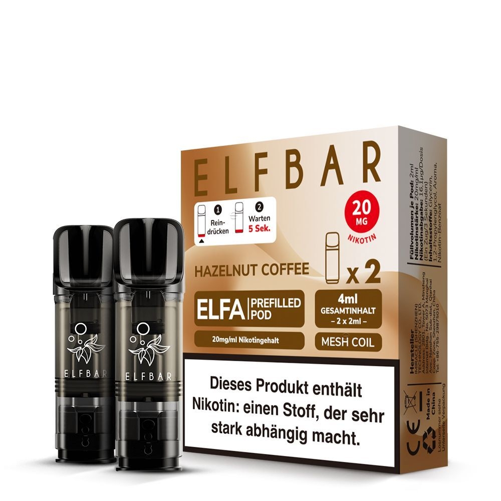 Elf Bar ELFA Pods - 20mg Nikotinsalz Hazelnut Coffee
