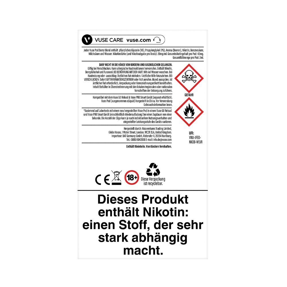 Vuse Pods - Berry Blend 20mg