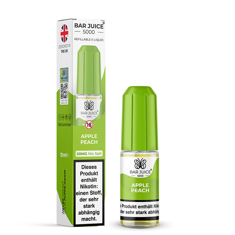 Bar Juice 5000 Nikotinsalz Liquid - Apple Peach Bar Juice 5000 Nikotinsalz Liquid - Apple Peach