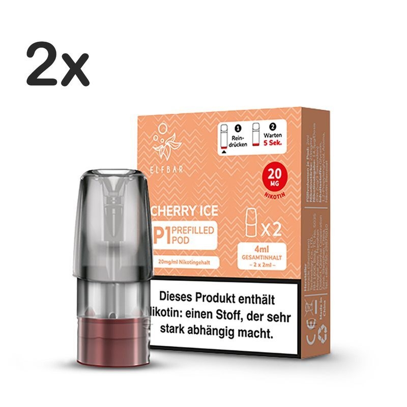 Cherry Ice mit 20mg Nikotin Mate 500 P1 von Elf Bar Cherry Ice mit 20mg Nikotin Mate 500 P1 von Elf Bar