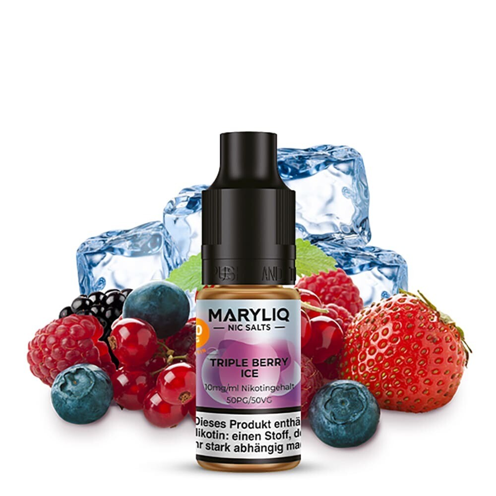 Liquid Maryliq Triple Berry Ice mit 10mg Nikotin von Maryliq by Lost Mary