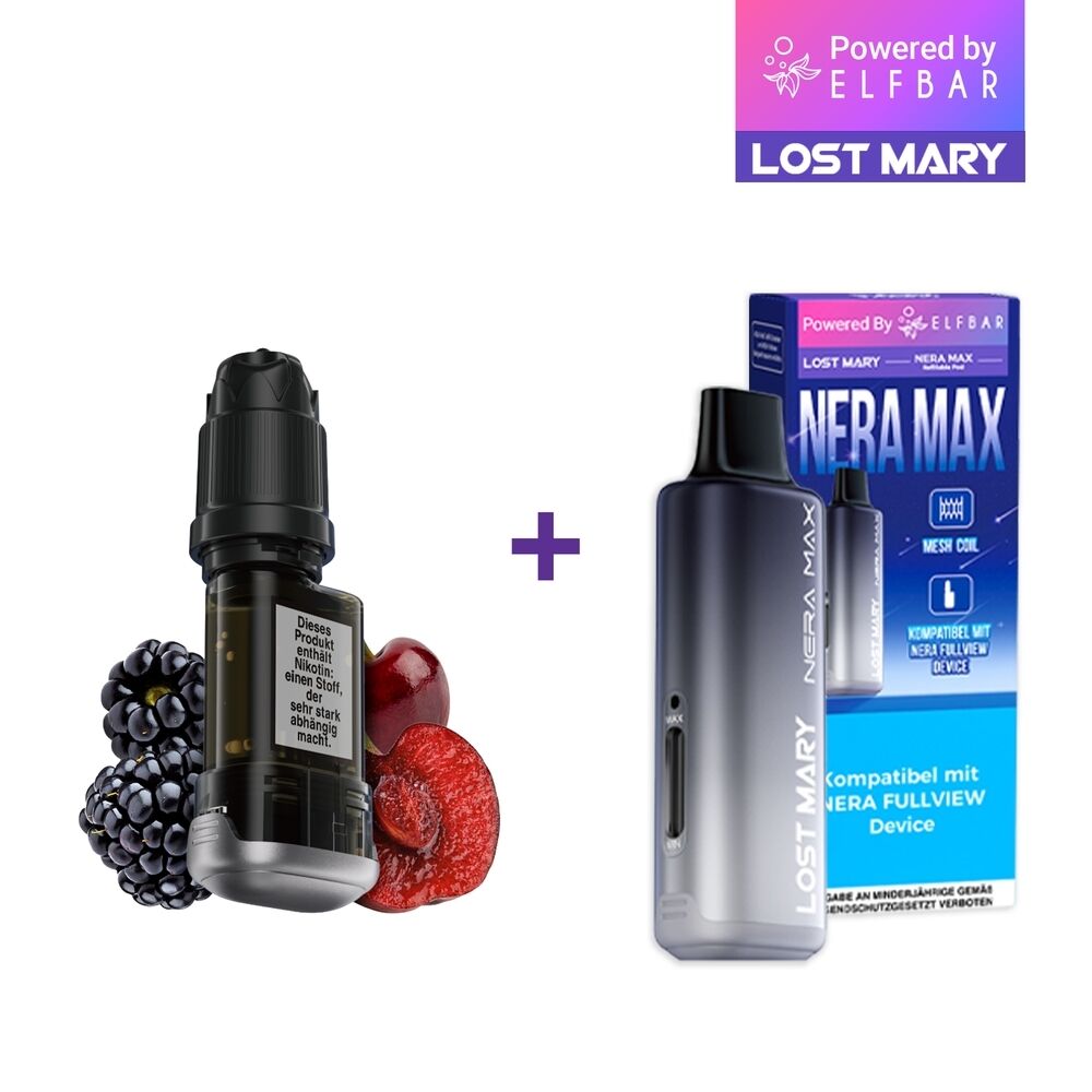 Lost Mary Nera Max 15K Pods - 20mg Nikotinsalz Lost Mary Nera Max 15K Pods - 20mg Nikotinsalz