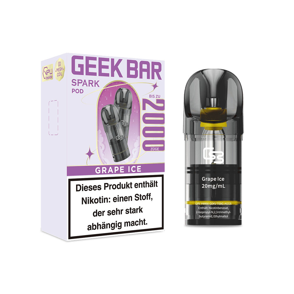 Geek Bar Spark Pods - Grape Ice 20mg