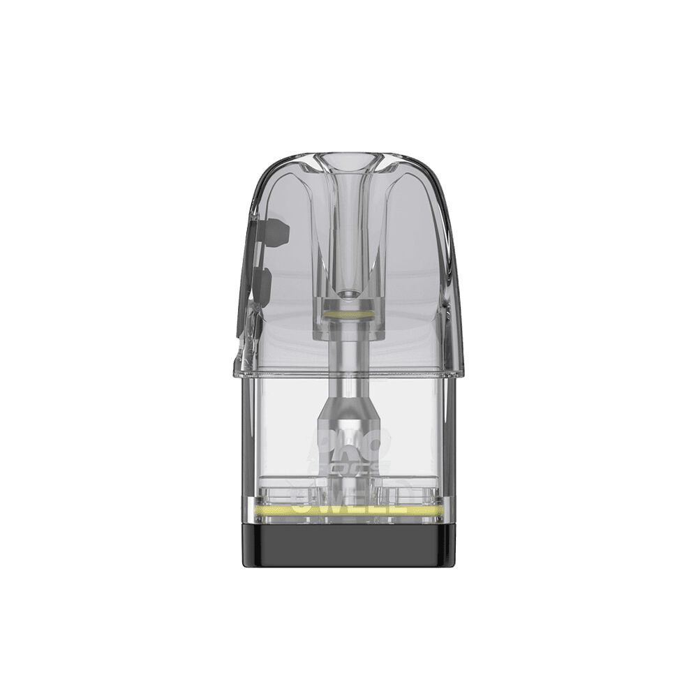 Uwell Caliburn GPP Alpha Pods mit Coil - 0,9 Ohm Uwell Caliburn GPP Alpha Pod, transparent mit einem gelben Akzent am Boden und einer sichtbaren Coil-Struktur im Inneren.