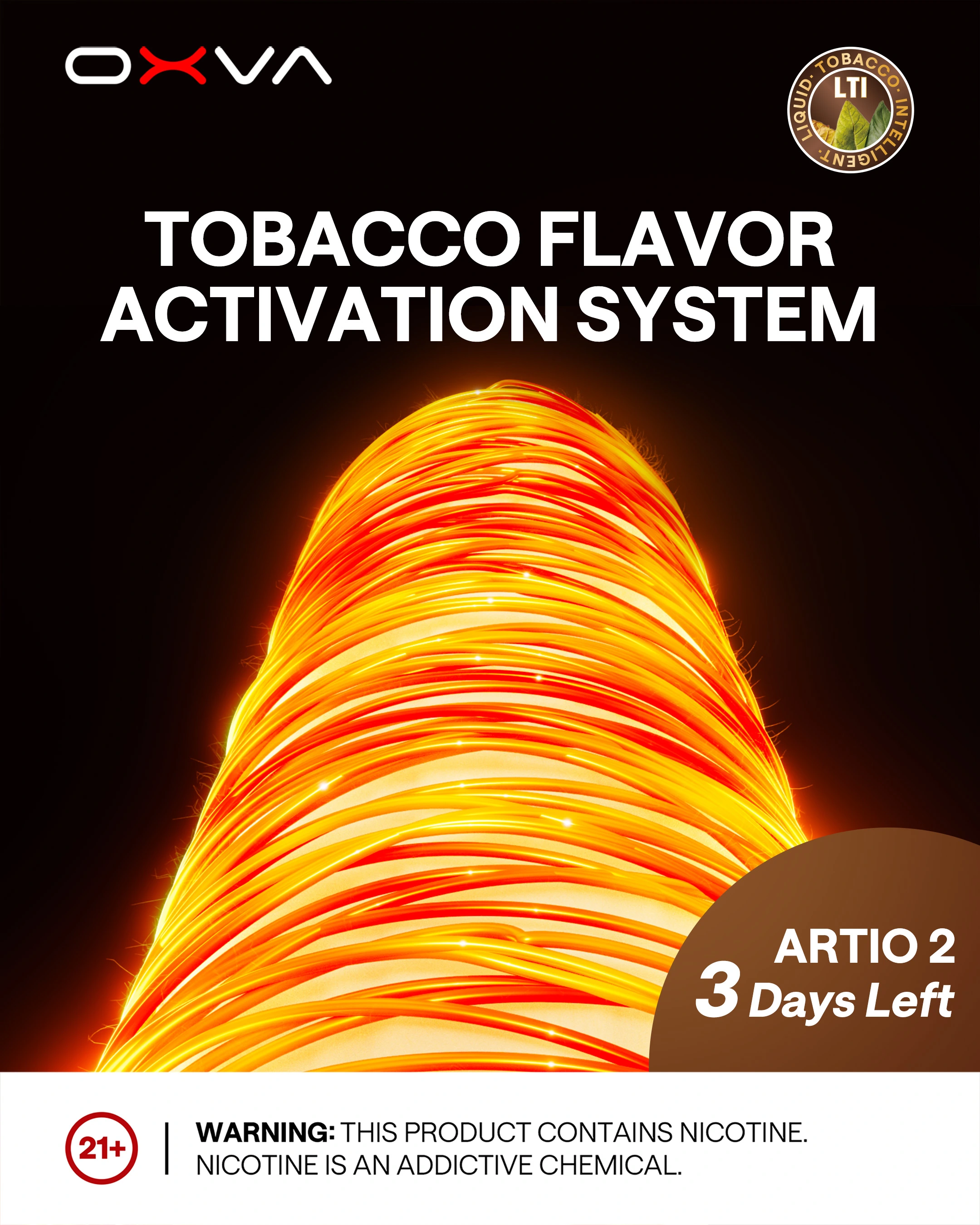 LTi-Technologie („Liquid Tobacco Intelligent“) von Oxva Image Bild