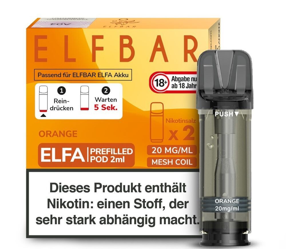 Orange Elfa Pods - 20mg