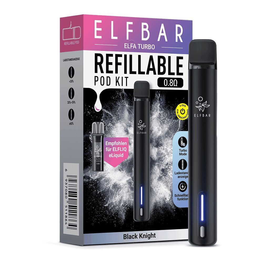 Elfbar Elfa Turbo Pod Kit | 550mAh | Turbo Modus Elfbar Elfa Turbo Pod Kit | 550mAh | Turbo Modus