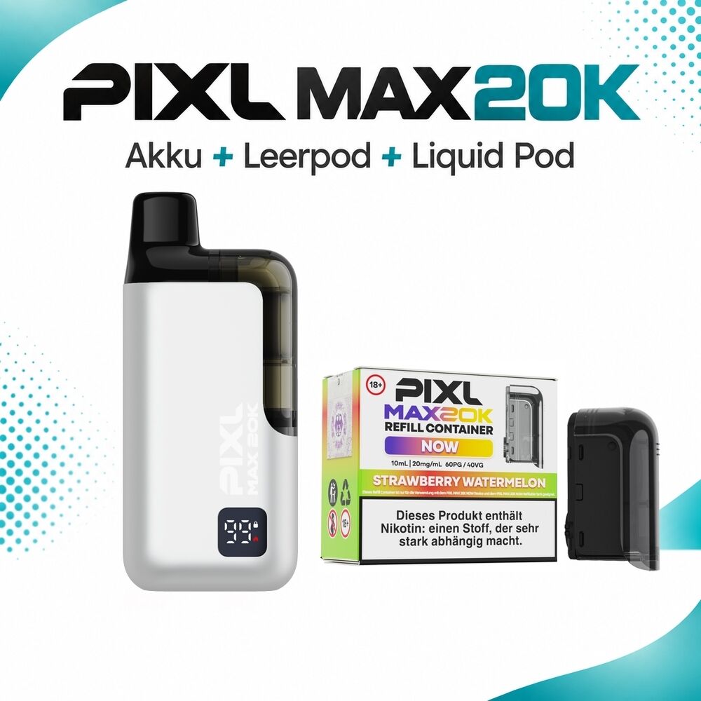 Pixl Max 20K Set - 20mg Nikotinsalz Pixl Max 20K Set - 20mg Nikotinsalz