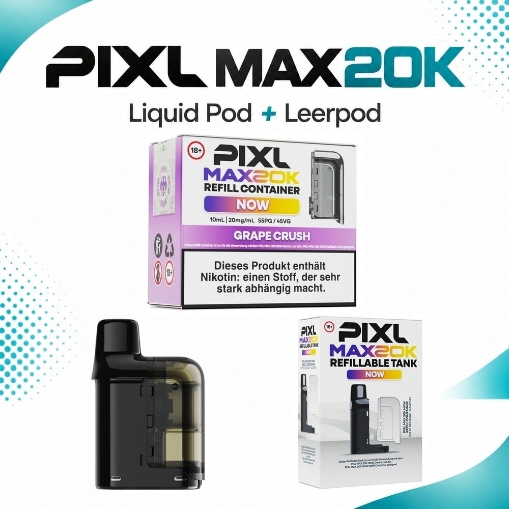 Pixl Max 20K Pods - Grape Crush 20mg