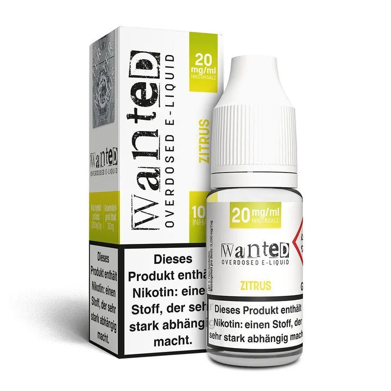 Wanted Overdosed 10ml Liquid Zitrus 20mg