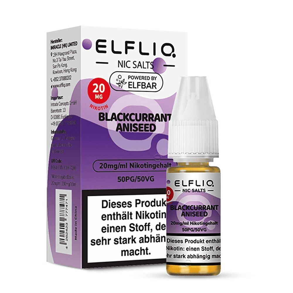 Elfliq Nikotinsalz - Blackcurrant Aniseed 20mg