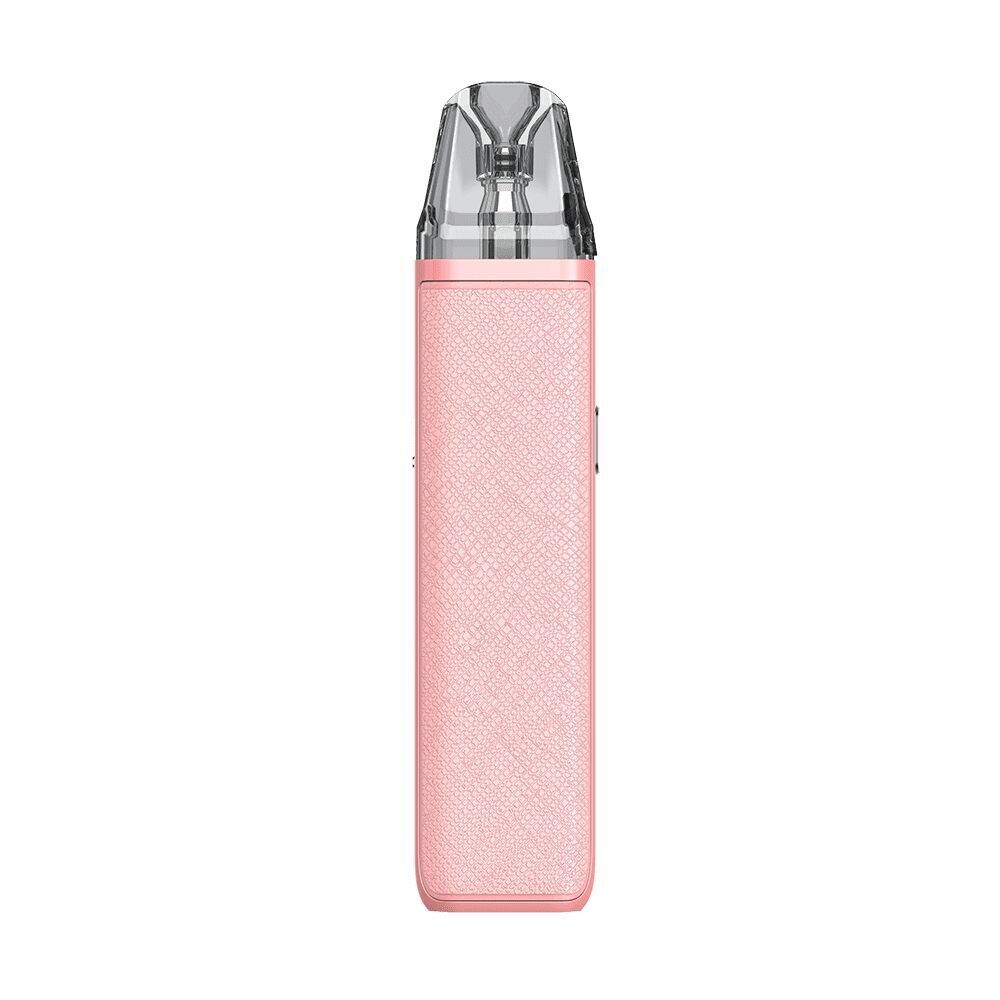 Oxva Xlim Pro 2 Pod Kit in Coral Pink mit strukturierter Oberfläche und durchsichtiger Kappe