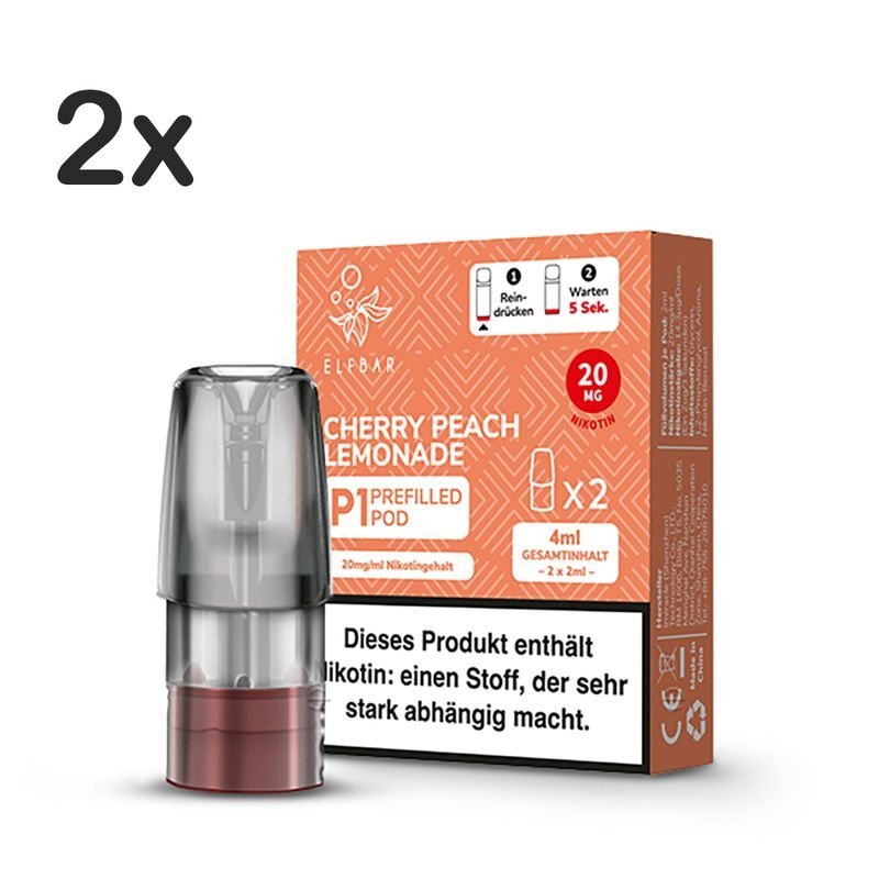 Cherry Peach Lemonade mit 20mg Nikotin Mate 500 P1 von Elf Bar Cherry Peach Lemonade mit 20mg Nikotin Mate 500 P1 von Elf Bar