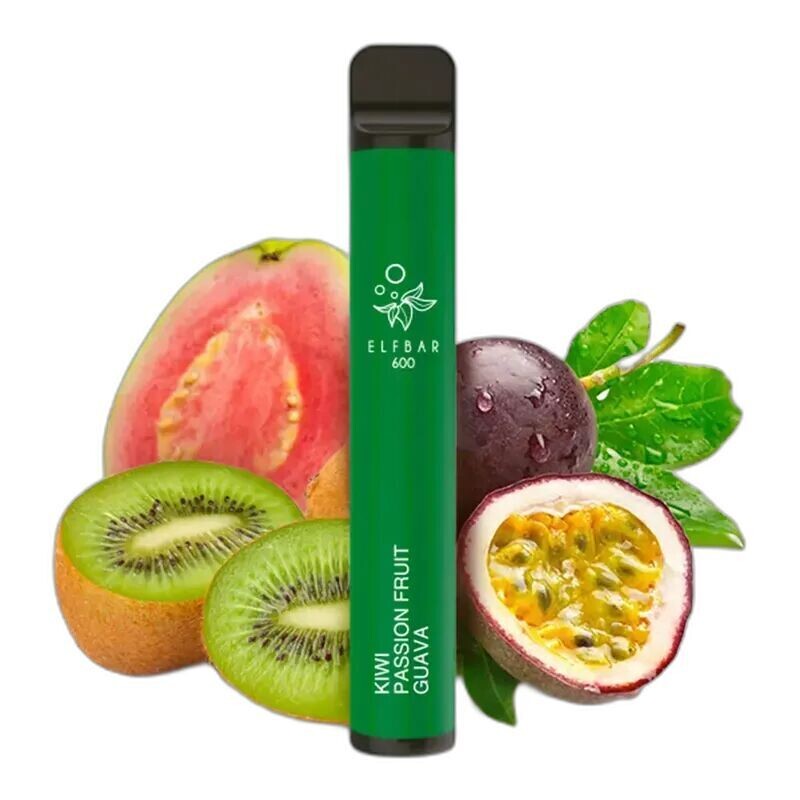 Elfbar 600 E-Shisha Kiwi Passion Fruit Guava mit 20mg Nikotin