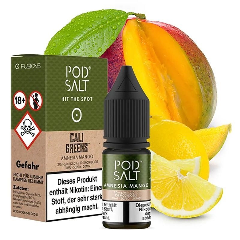 Liquid Amnesia Mango mit 20mg Nikotin von Pod Salt Fusion Liquid Amnesia Mango mit 20mg Nikotin von Pod Salt Fusion