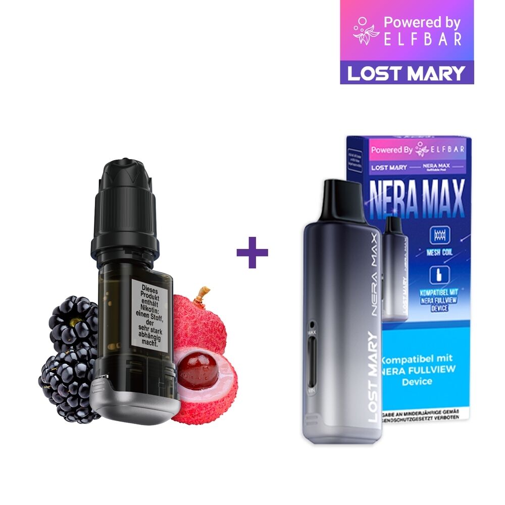 Lost Mary Nera Max 15K Pods - 20mg Nikotinsalz Lost Mary Nera Max 15K Pods - 20mg Nikotinsalz