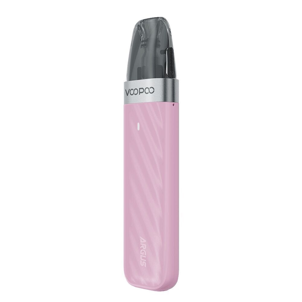 Voopoo Argus Z2 Pod Kit - Rose Pink Rosa Voopoo Argus Z2 Pod Kit mit einem transparenten Mundstück und silbernem Ring, Branding inklusive.