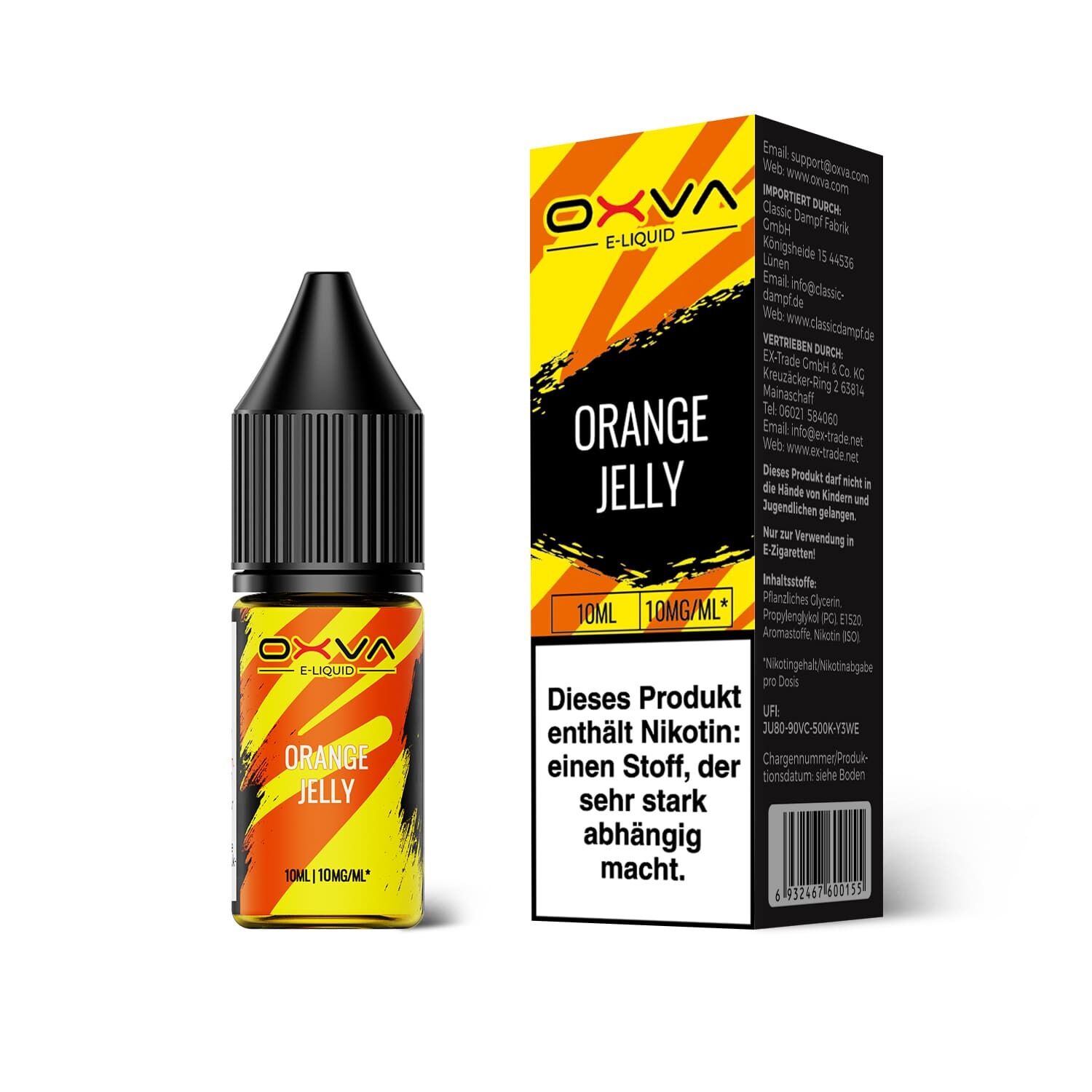 Liquid Orange Jelly 10mg - Oxva