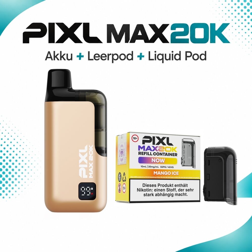 Pixl Max 20K Set - 20mg Nikotinsalz Pixl Max 20K Set - 20mg Nikotinsalz