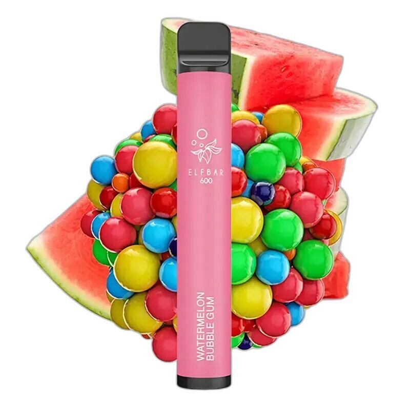 Elfbar 600 E-Shisha Watermelon Bubble Gum mit 20mg Nikotin