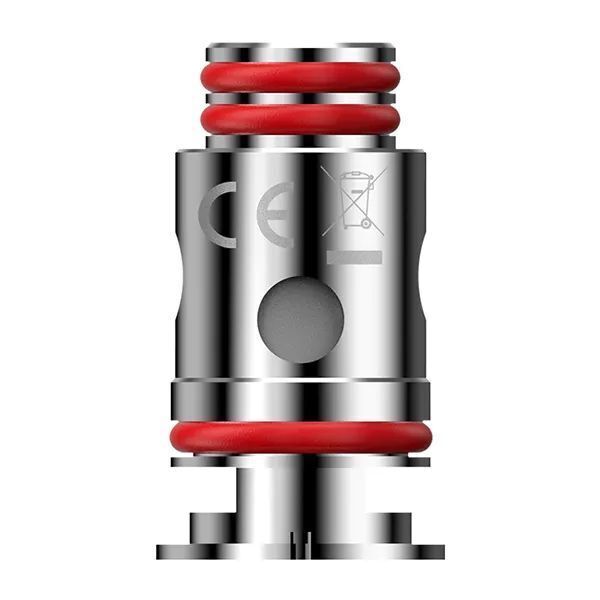 Nevoks SPL-10 Verdampferköpfe Nevoks SPL-10 Verdampferkopf aus Metall mit roten Dichtungsringen, CE-Kennzeichnung und durchgestrichenem Mülltonnen-Symbol.