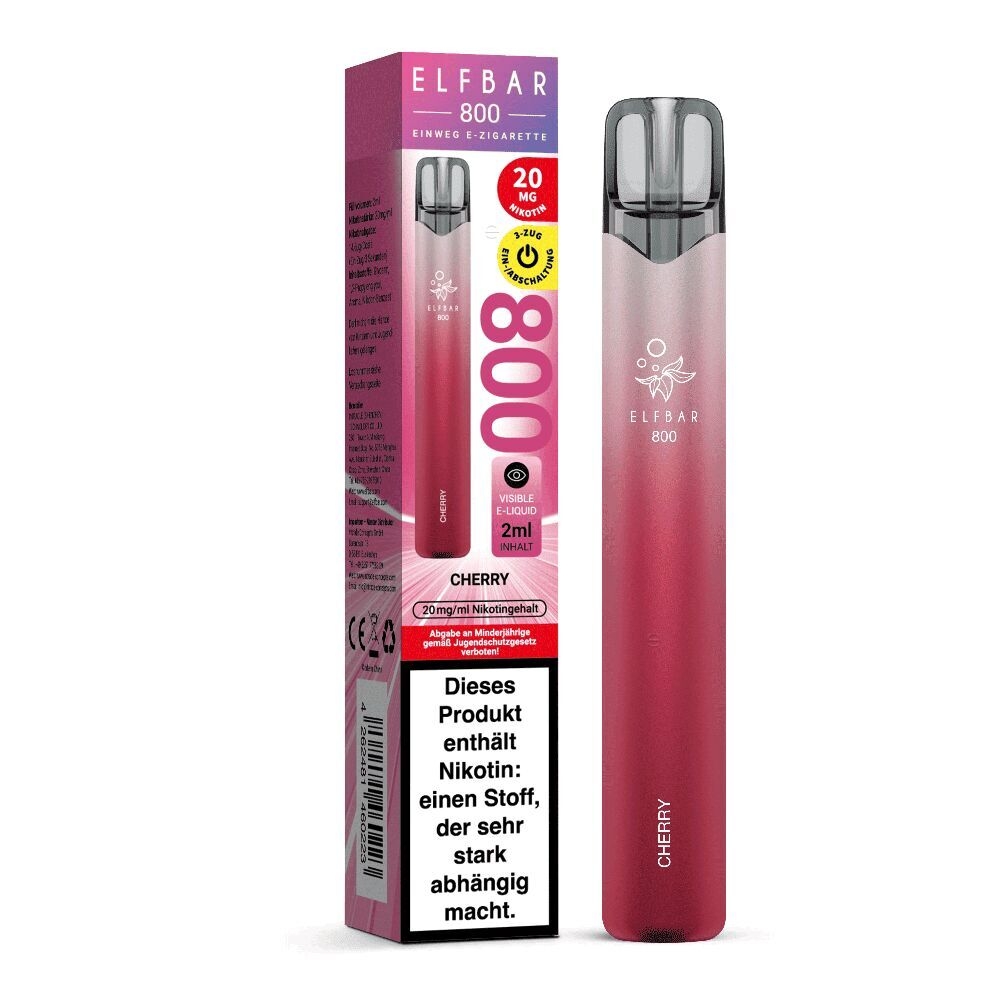 Elfbar 800 - Cherry 20mg Elfbar 800 Einweg E-Zigarette 20mg
