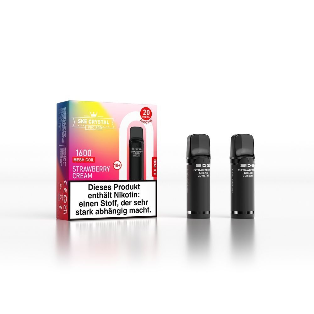 SKE Crystal 800 Pro Pods - Strawberry Cream SKE Crystal 800 Pro Pods - Strawberry Cream